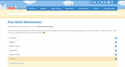 Desktop Screenshot of mathemania.com